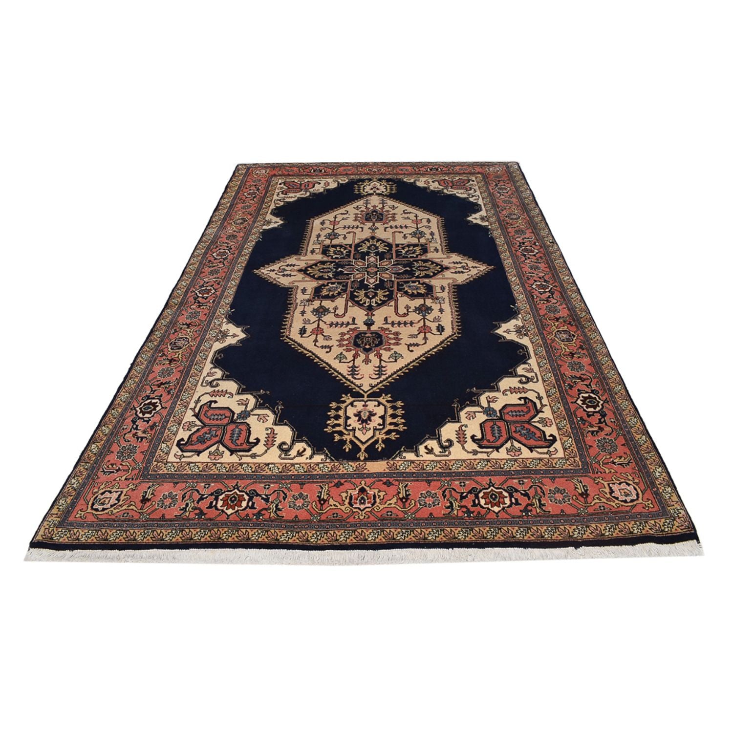 Alfombra persa - Nómada - 297 x 187 cm - azul oscuro