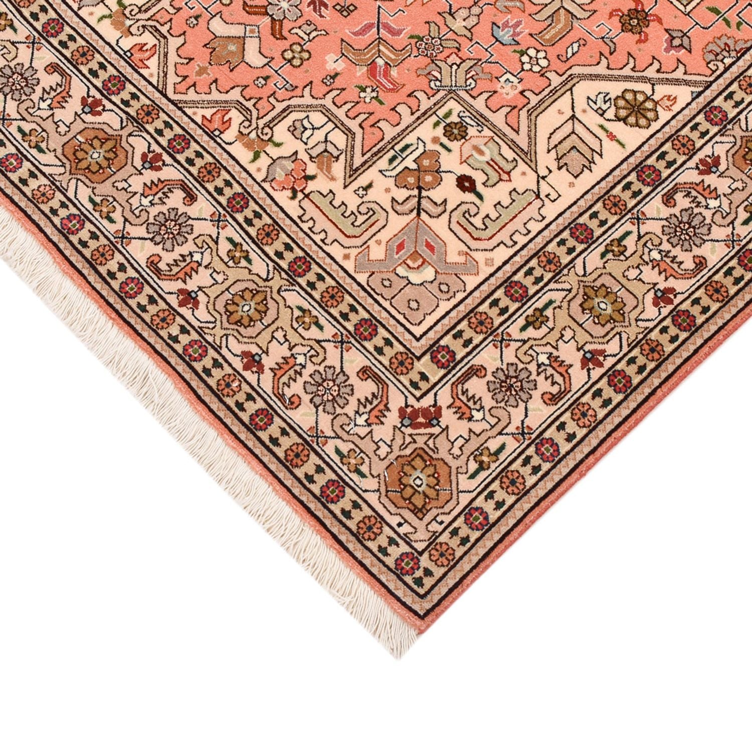 Alfombra Persa - Tabriz - Real - 159 x 106 cm - rojo claro