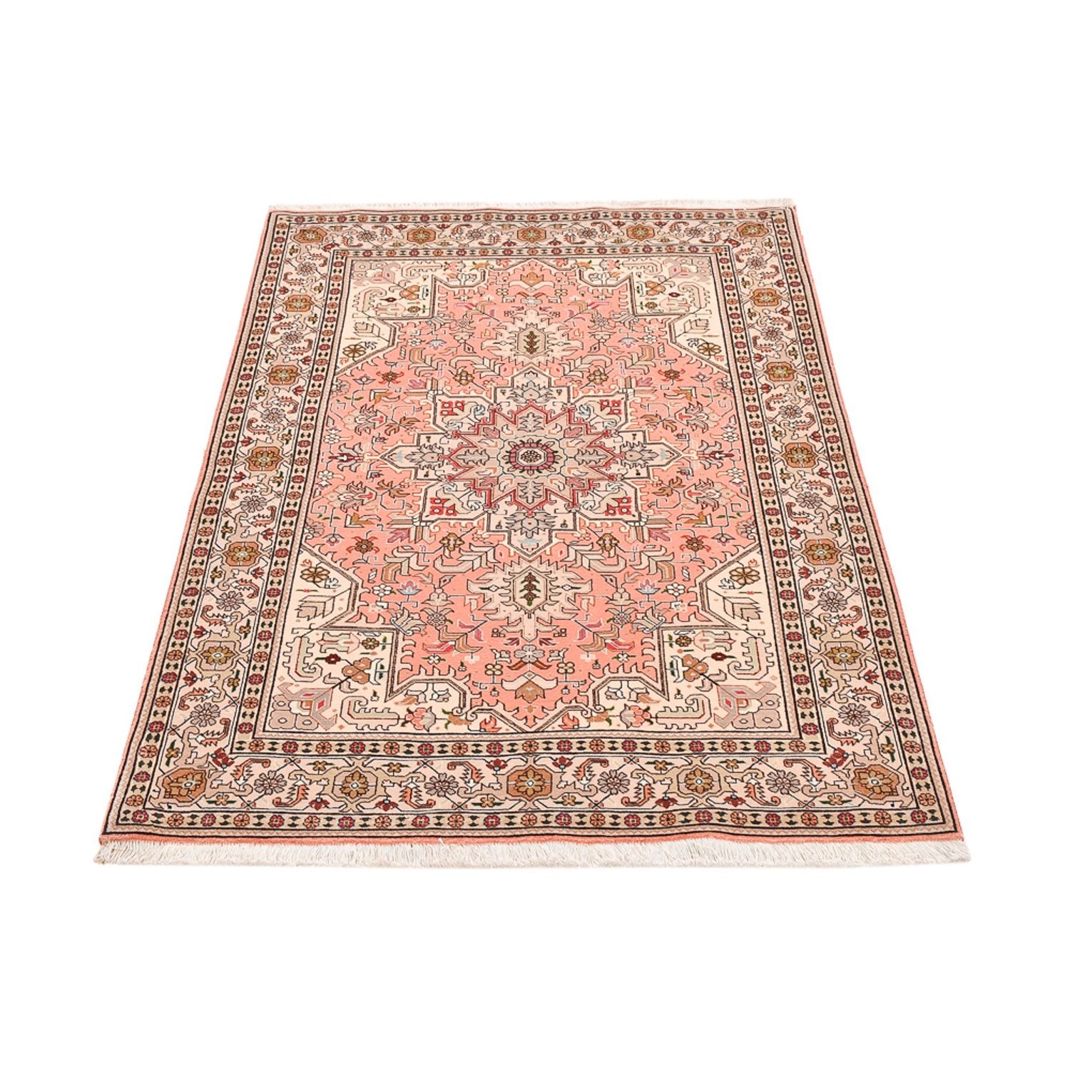 Alfombra Persa - Tabriz - Real - 159 x 106 cm - rojo claro