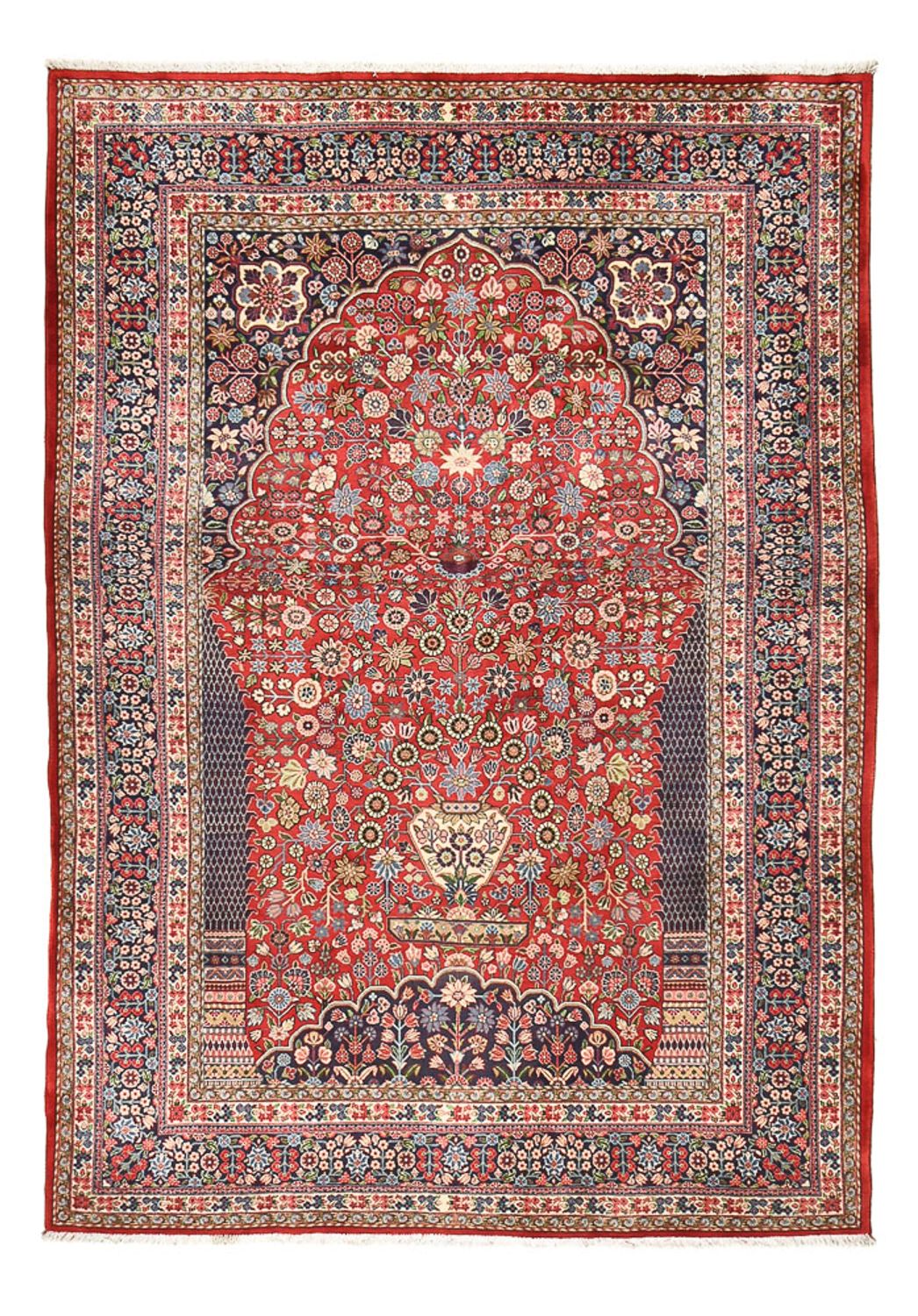 Alfombra persa - Ghom - 300 x 205 cm - rojo claro