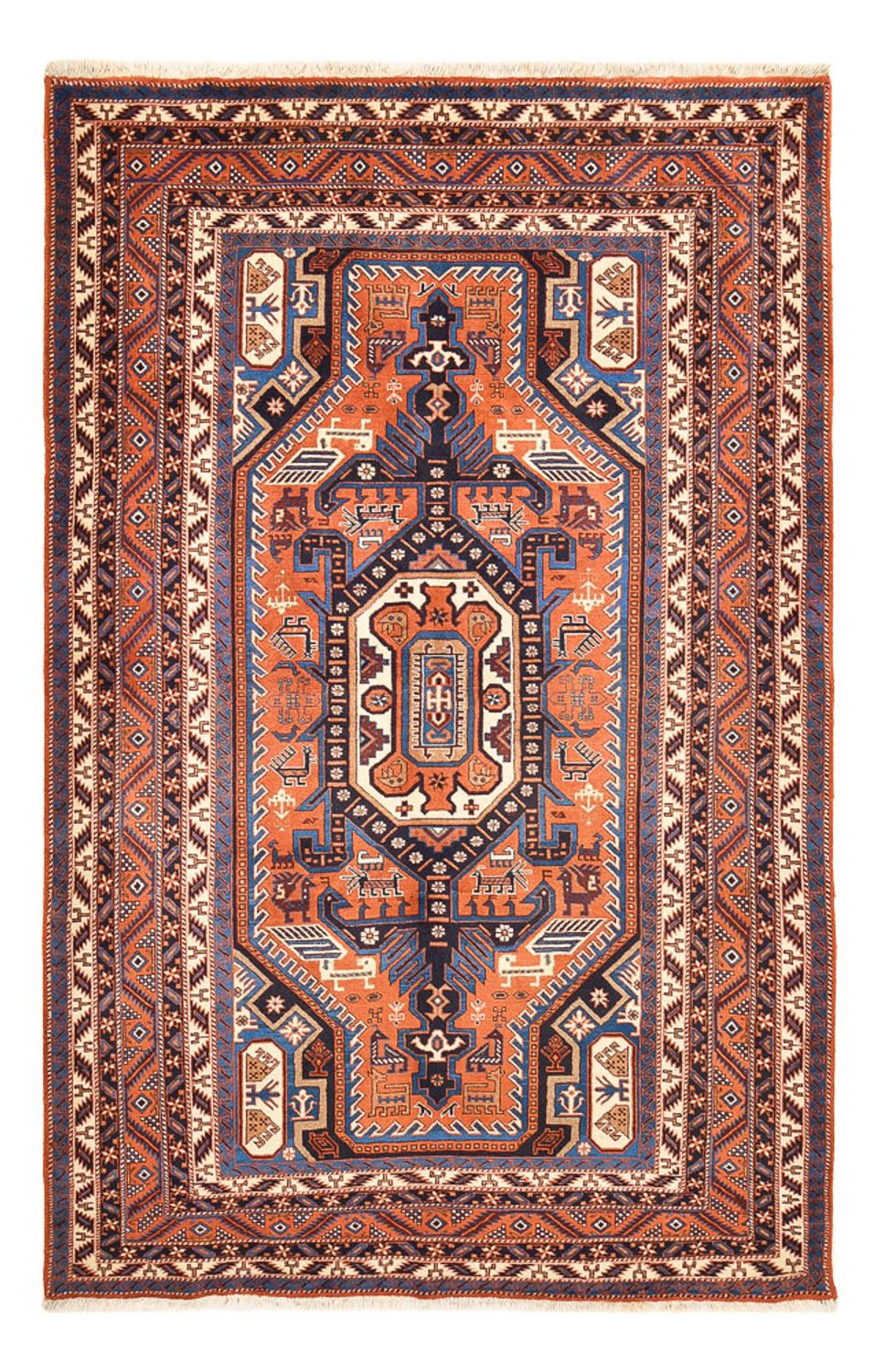 Alfombra persa - Nómada - 267 x 175 cm - óxido