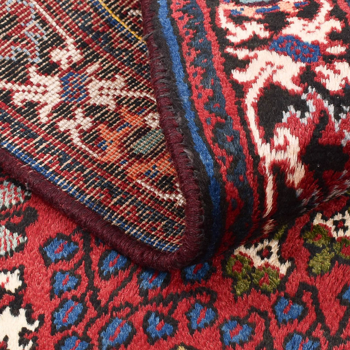 Alfombra persa - Nómada - 164 x 110 cm - rojo