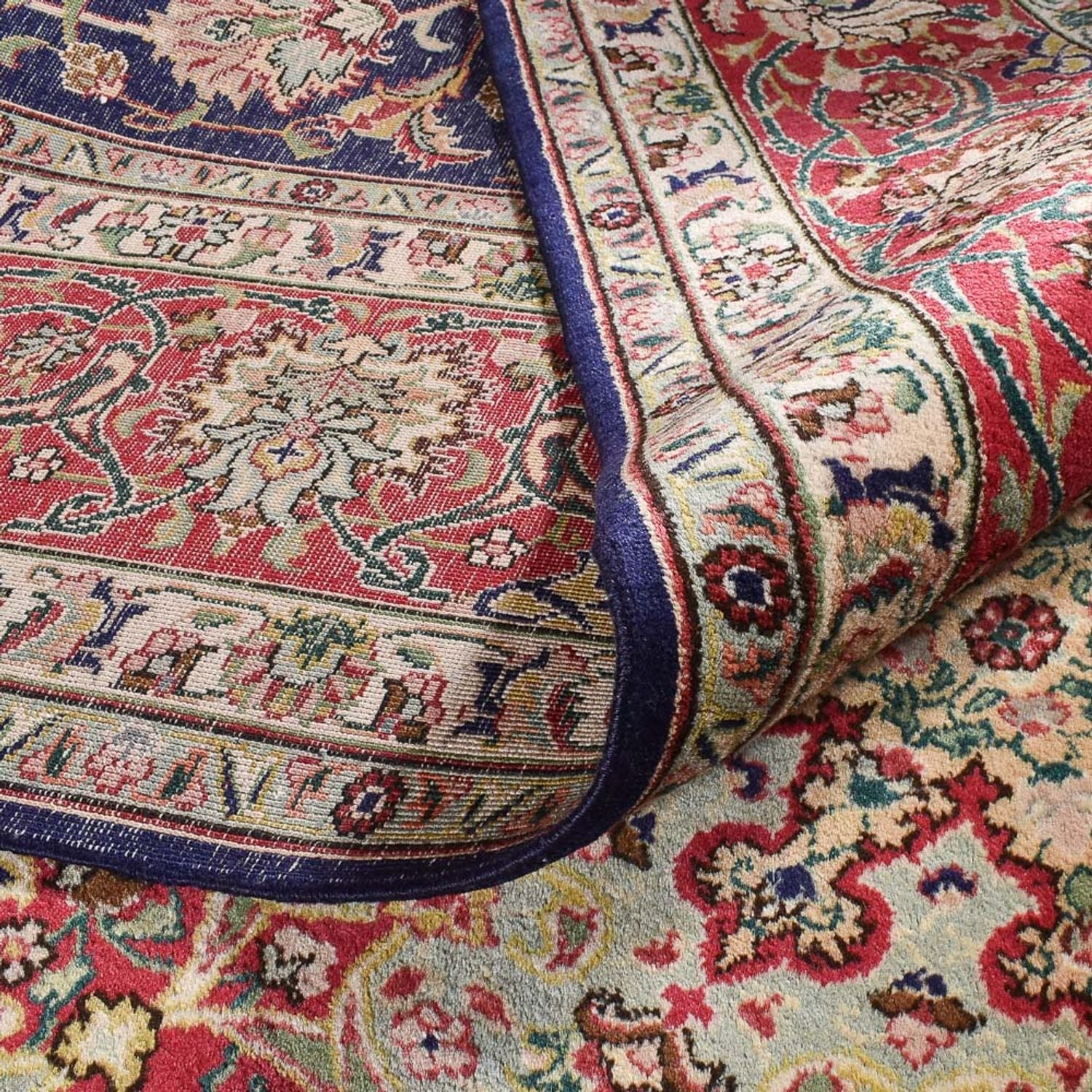 Alfombra Persa - Tabriz - Real - 400 x 300 cm - azul oscuro