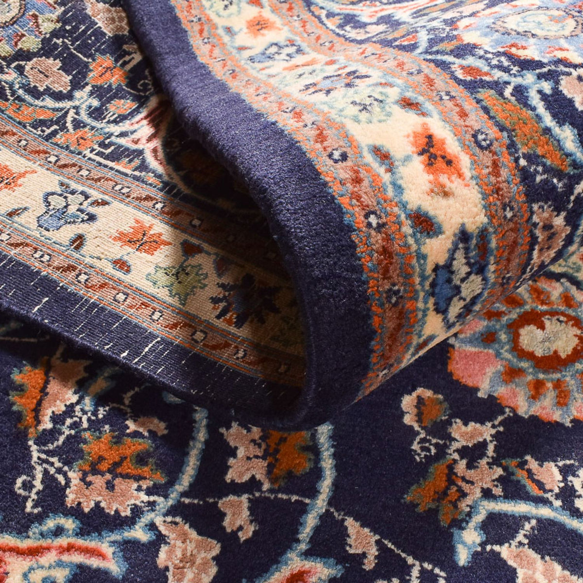 Alfombra persa - Clásica - 310 x 217 cm - azul oscuro