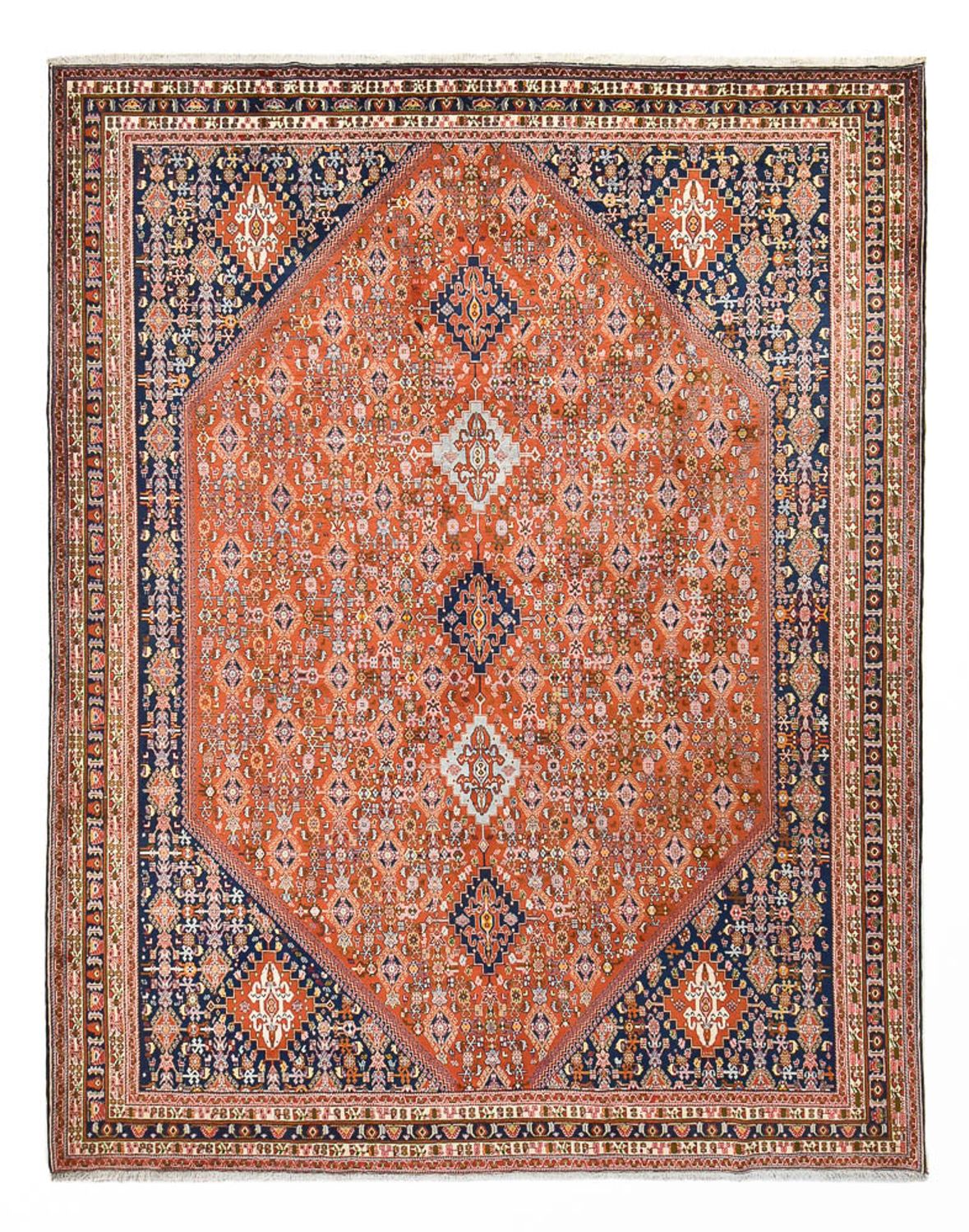 Alfombra Gabbeh - Persa Kashkuli - 380 x 294 cm - óxido