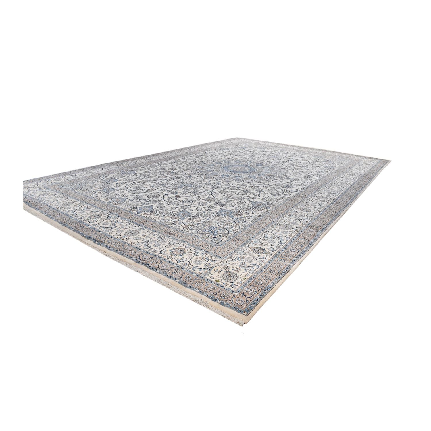 Alfombra Persa - Nain - Real - 626 x 400 cm - gris