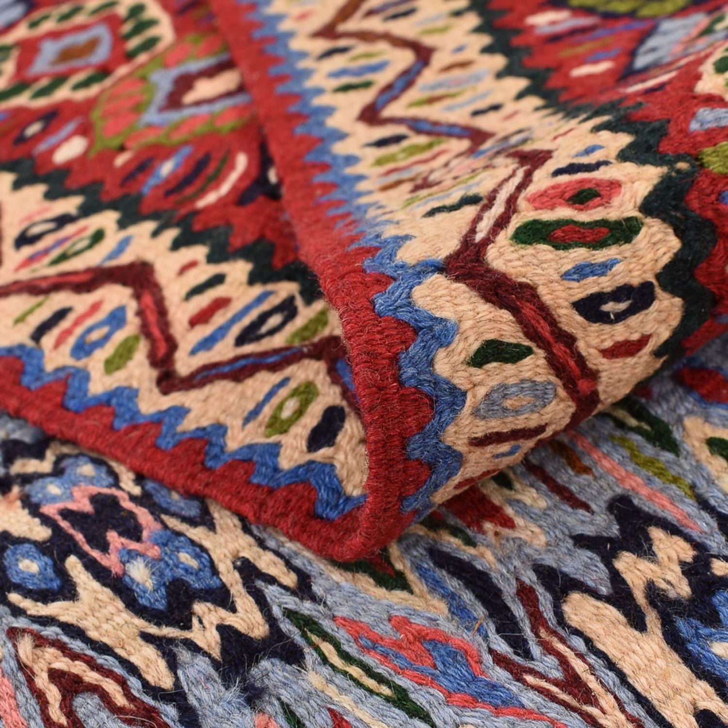 Alfombra Kelim - Oriental - 237 x 144 cm - terracota