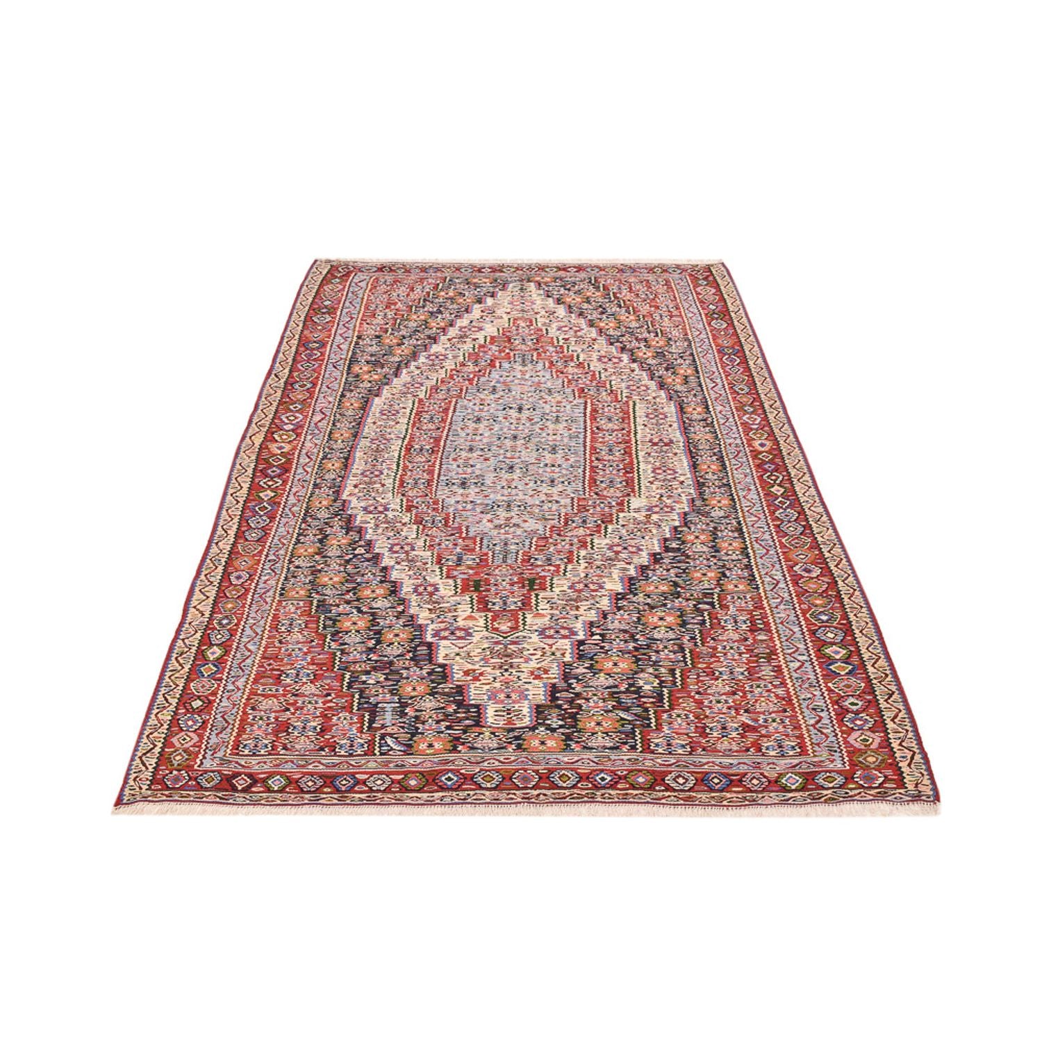 Alfombra Kelim - Oriental - 237 x 144 cm - terracota