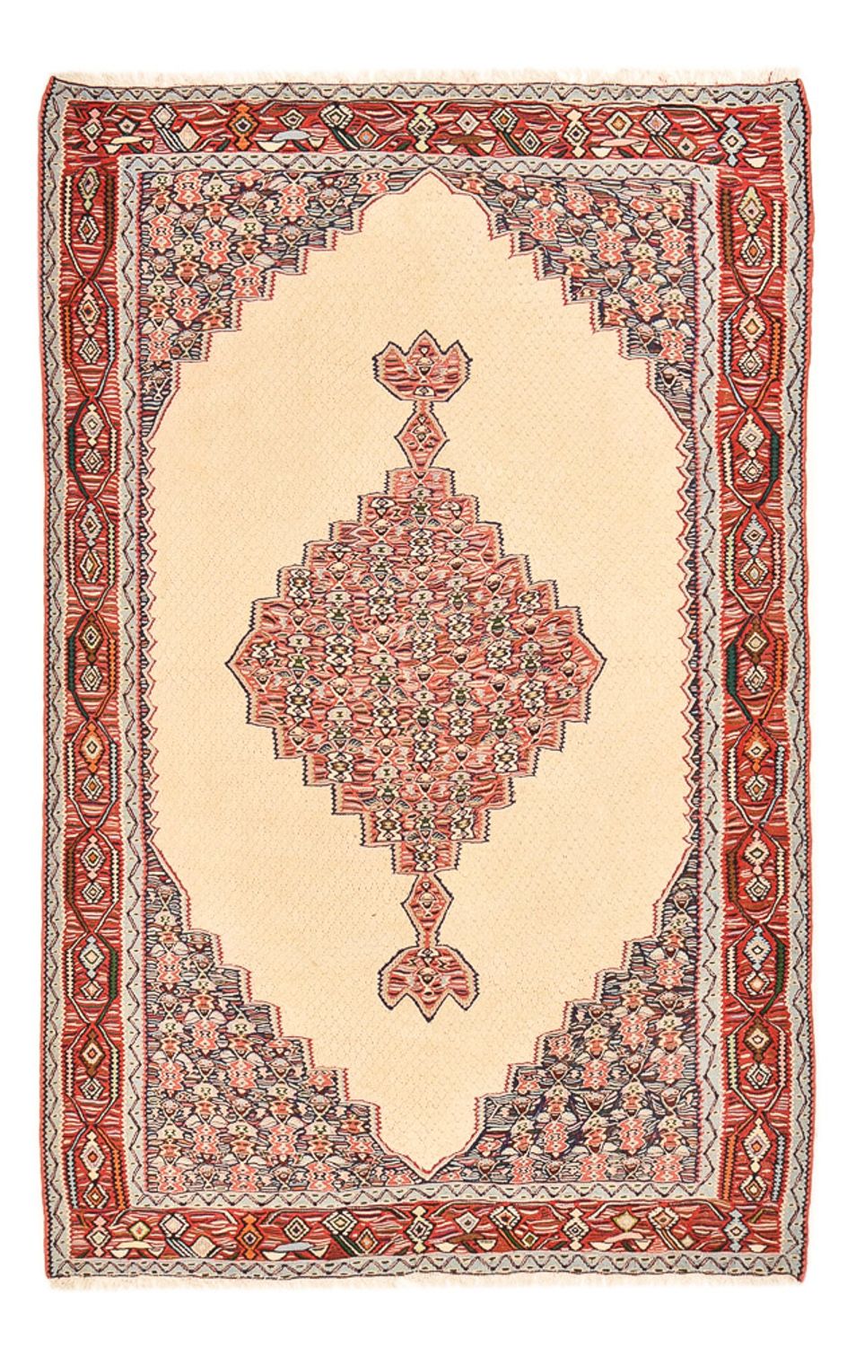 Alfombra Kelim - Oriental - 242 x 155 cm - beige