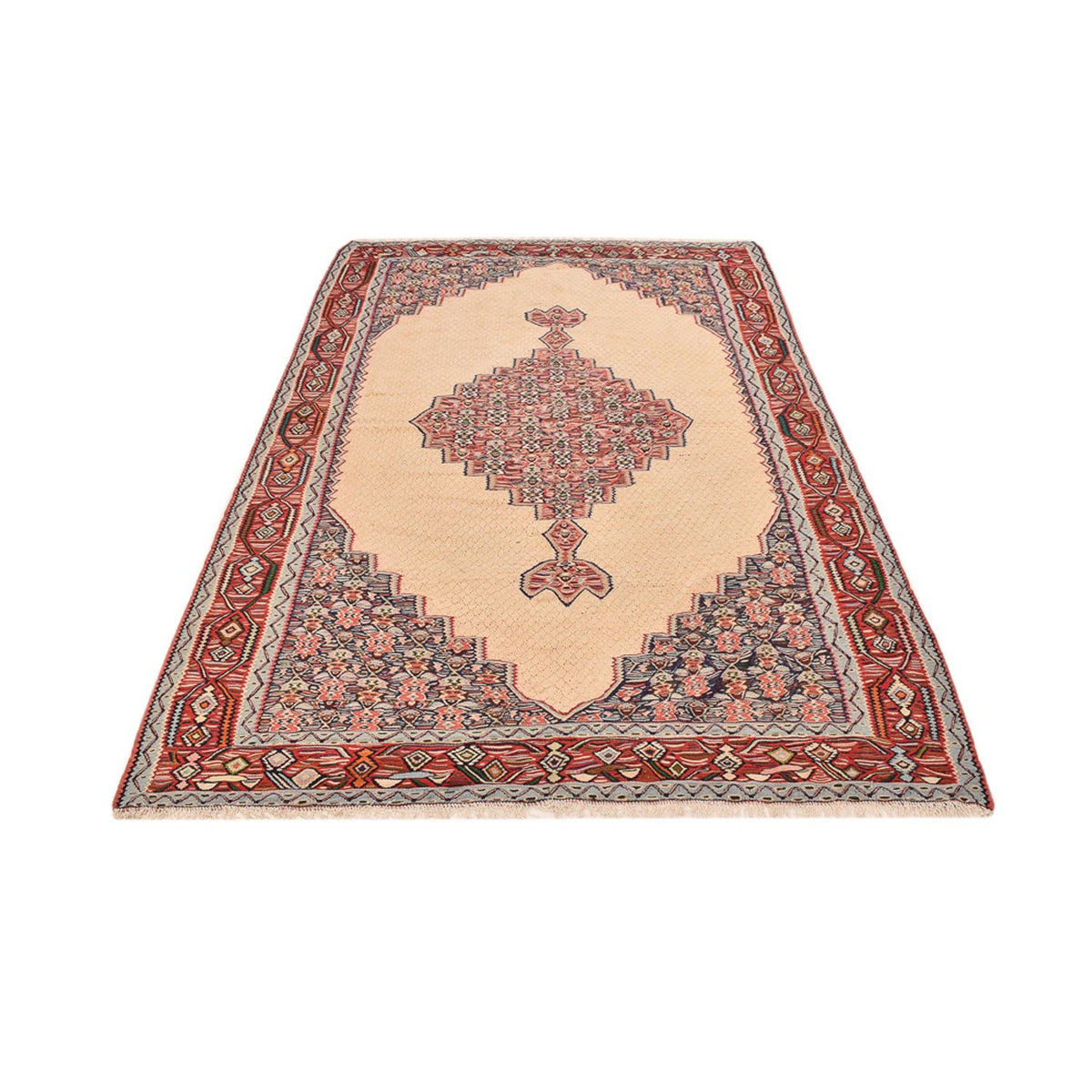 Alfombra Kelim - Oriental - 242 x 155 cm - beige