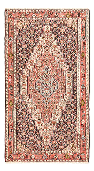 Alfombra Kelim - Oriental - 238 x 132 cm - beige oscuro
