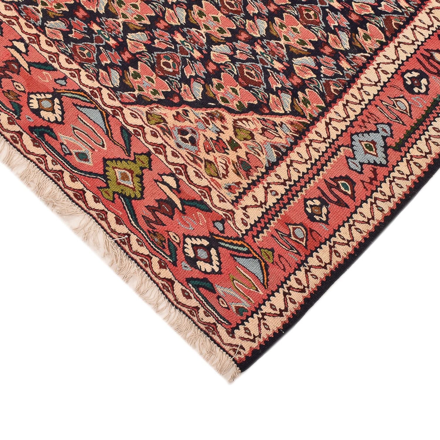 Alfombra Kelim - Oriental - 238 x 132 cm - beige oscuro