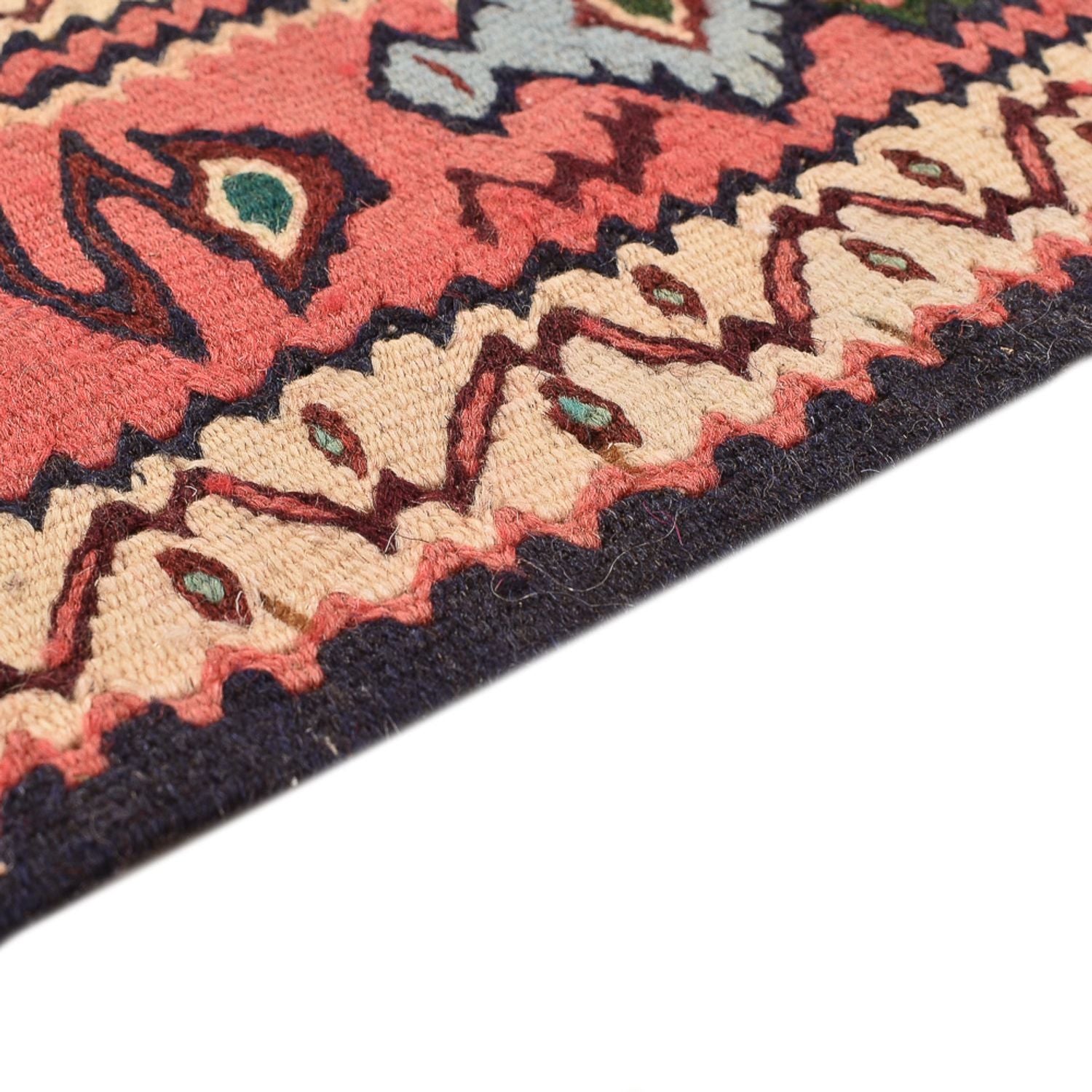 Alfombra Kelim - Oriental - 238 x 132 cm - beige oscuro