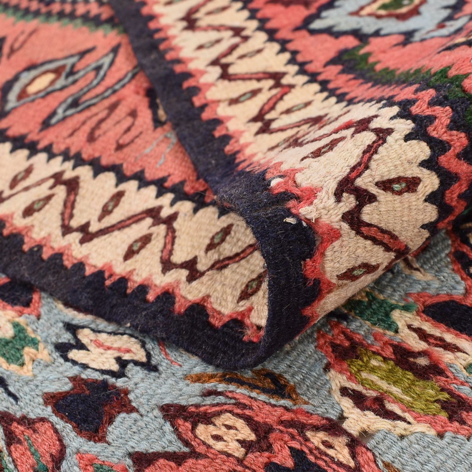 Alfombra Kelim - Oriental - 238 x 132 cm - beige oscuro