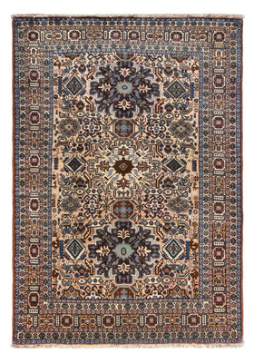 Alfombra persa - Nómada - 200 x 136 cm - gris oscuro