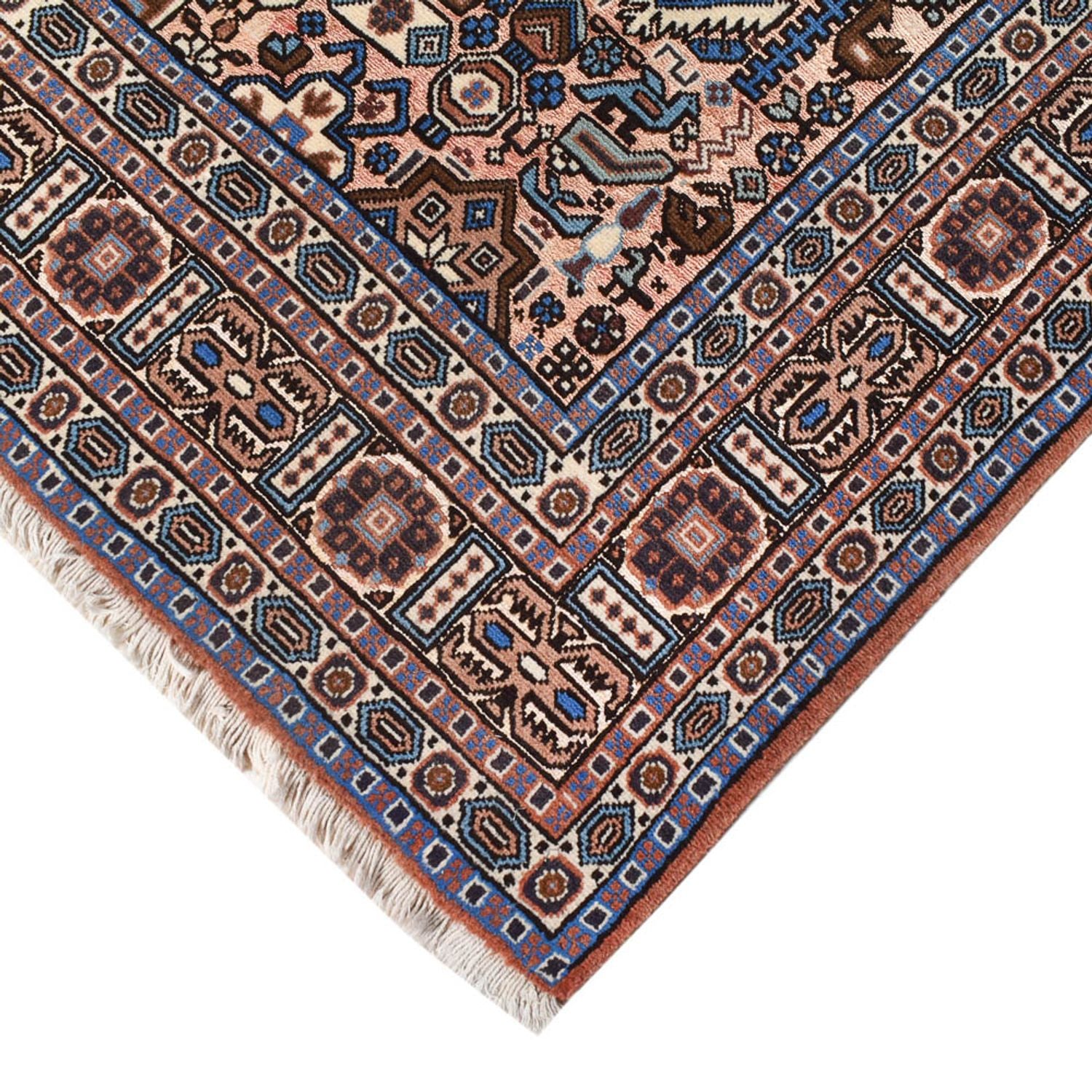 Alfombra persa - Nómada - 200 x 136 cm - gris oscuro