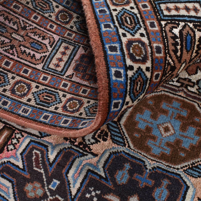 Alfombra persa - Nómada - 200 x 136 cm - gris oscuro