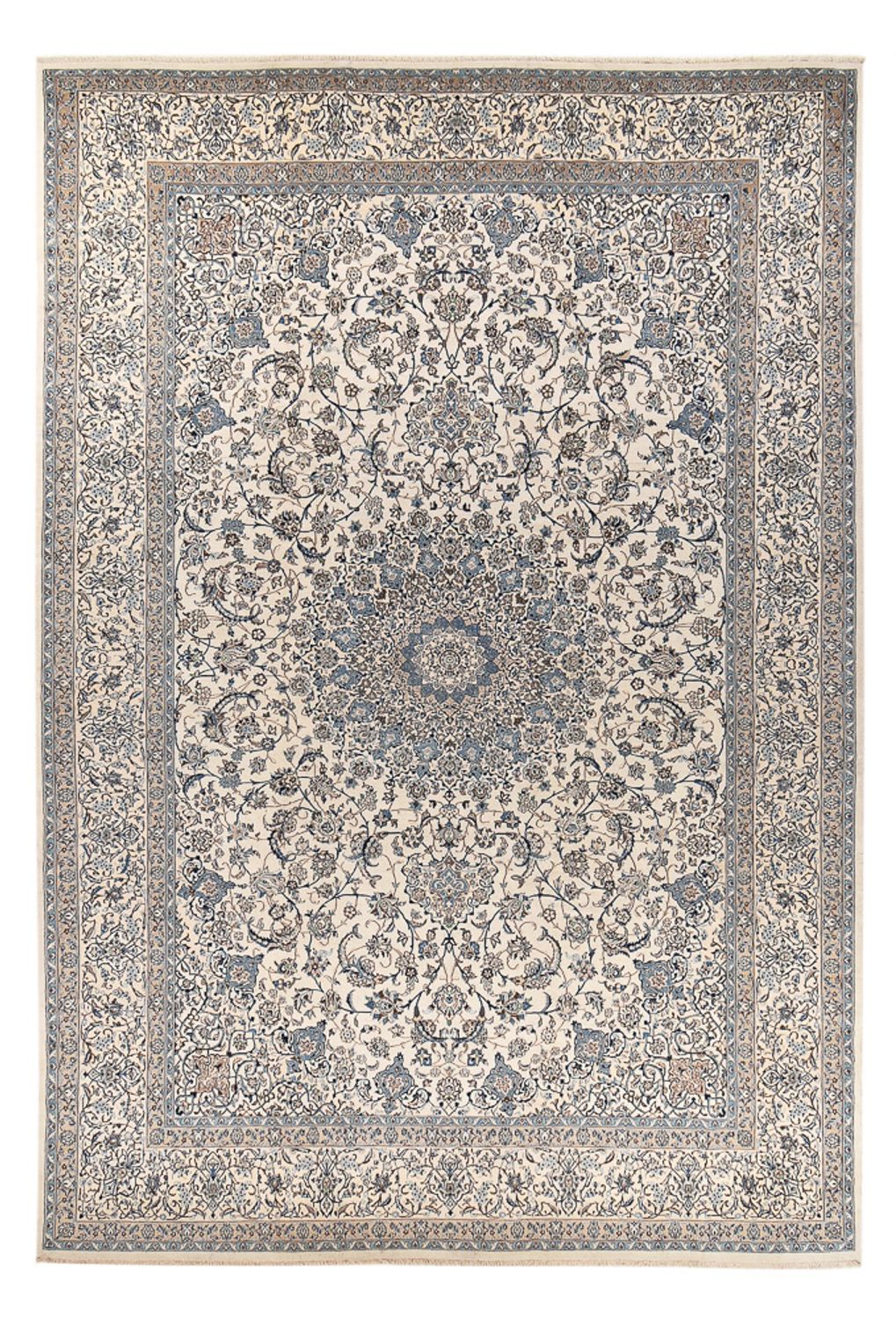 Alfombra Persa - Nain - Real - 605 x 403 cm - crema
