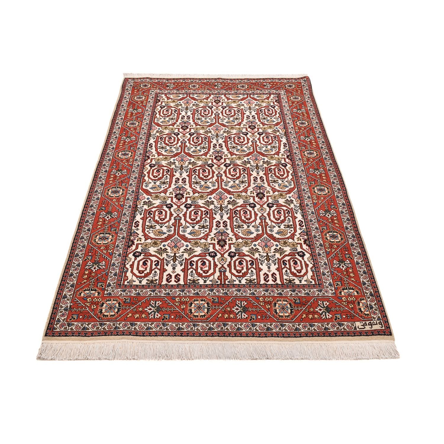 Alfombra persa - Nómada - 244 x 150 cm - rojo claro