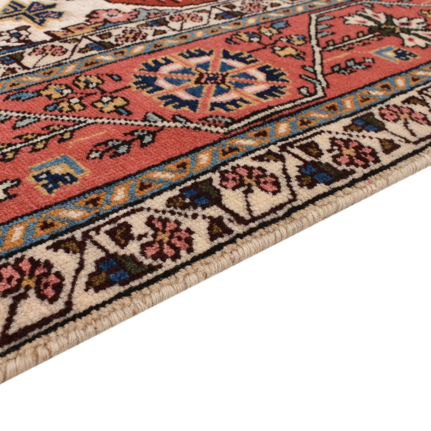 Alfombra persa - Nómada - 230 x 145 cm - rojo claro