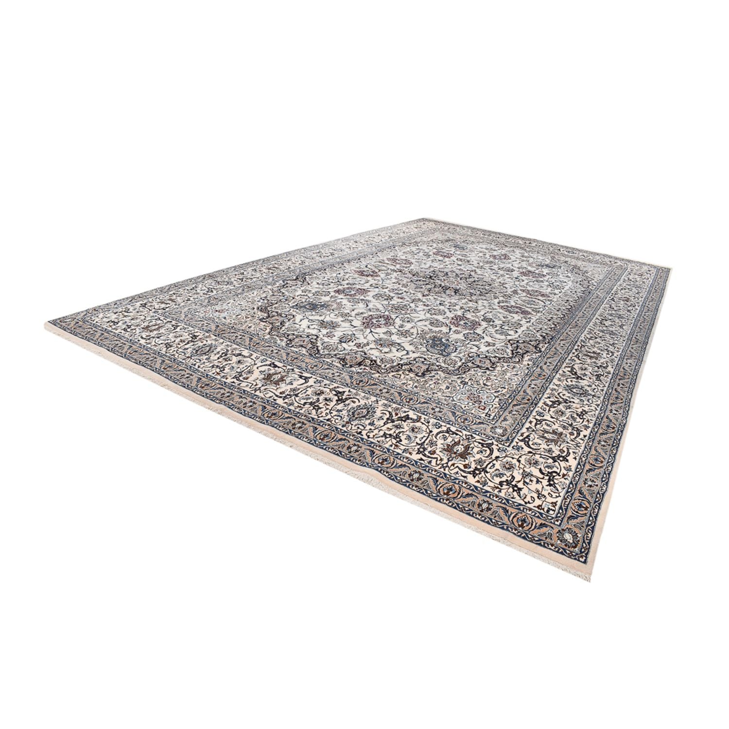 Alfombra Persa - Nain - Real - 626 x 390 cm - gris