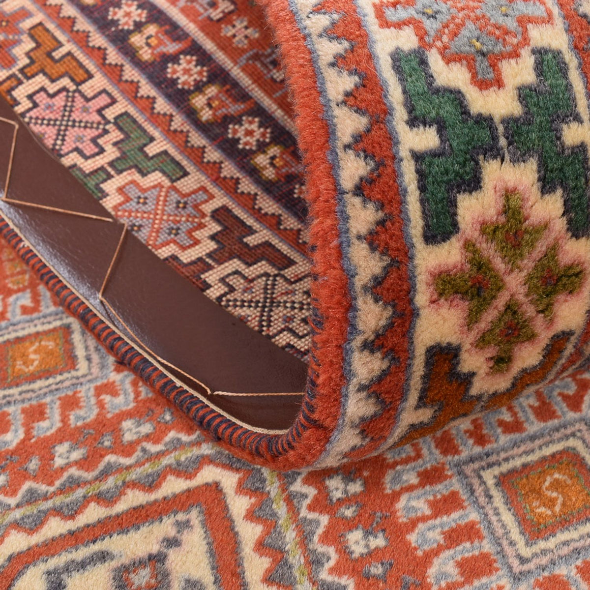 Alfombra de pasillo Alfombra persa - Nómada - 307 x 72 cm - naranja