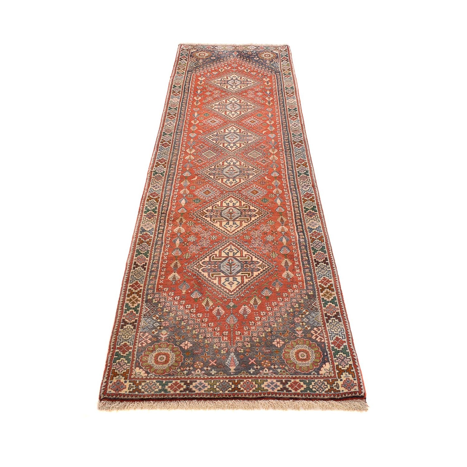 Alfombra de pasillo Alfombra persa - Nómada - 307 x 72 cm - naranja