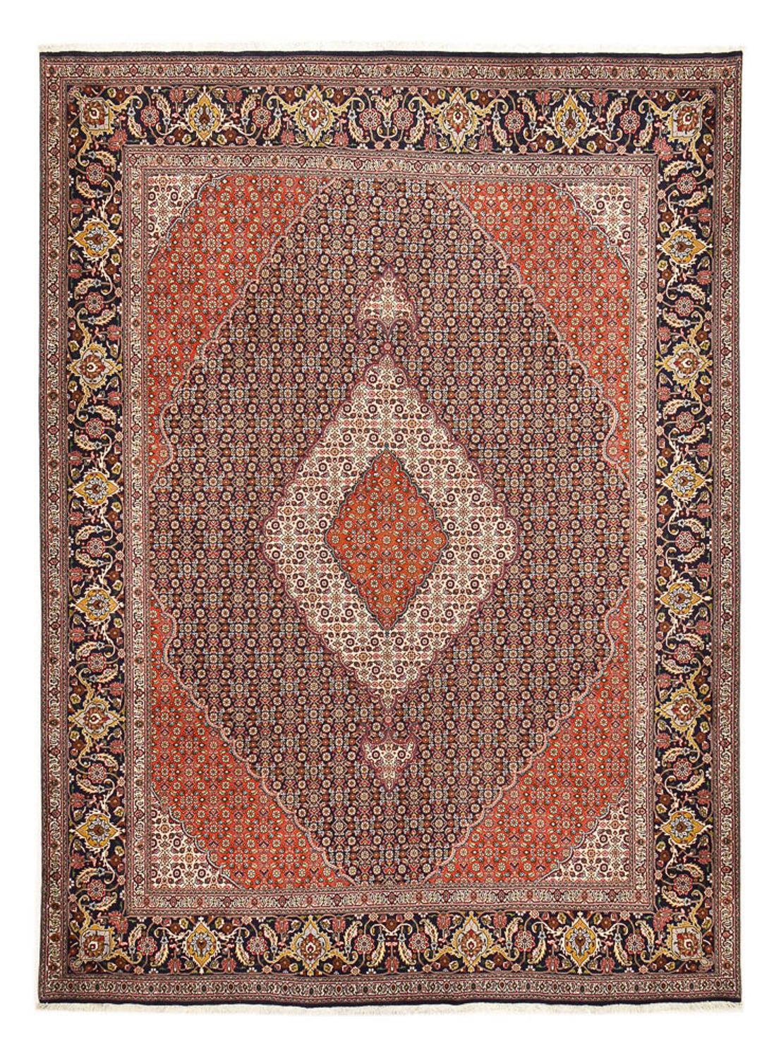 Alfombra Persa - Tabriz - Real - 382 x 294 cm - rojo vino