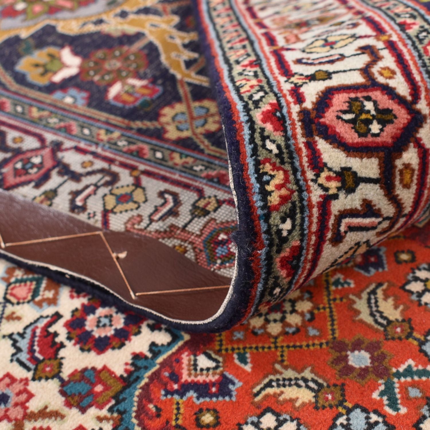 Alfombra Persa - Tabriz - Real - 382 x 294 cm - rojo vino