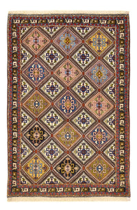 Alfombra Gabbeh - Persa Kashkuli - 144 x 97 cm - multicolor