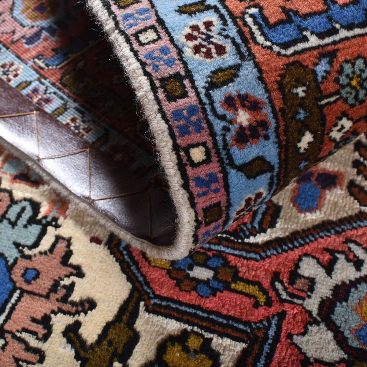 Alfombra persa - Nómada - 208 x 136 cm - multicolor