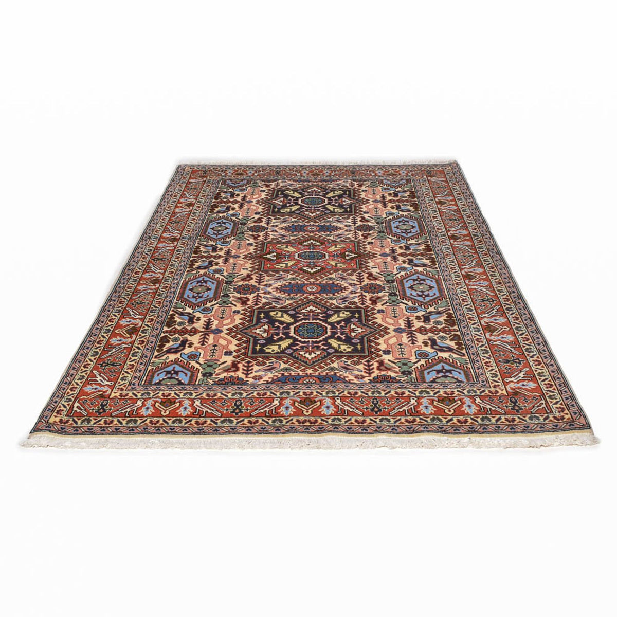 Alfombra persa - Nómada - 208 x 136 cm - multicolor