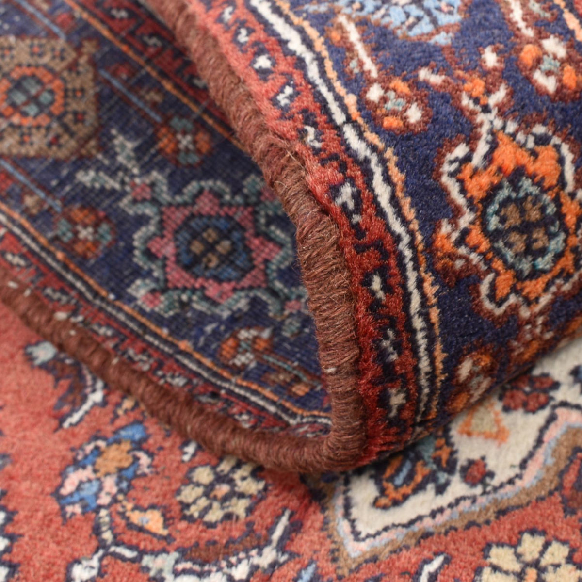 Alfombra persa - Nómada - 126 x 81 cm - terracota