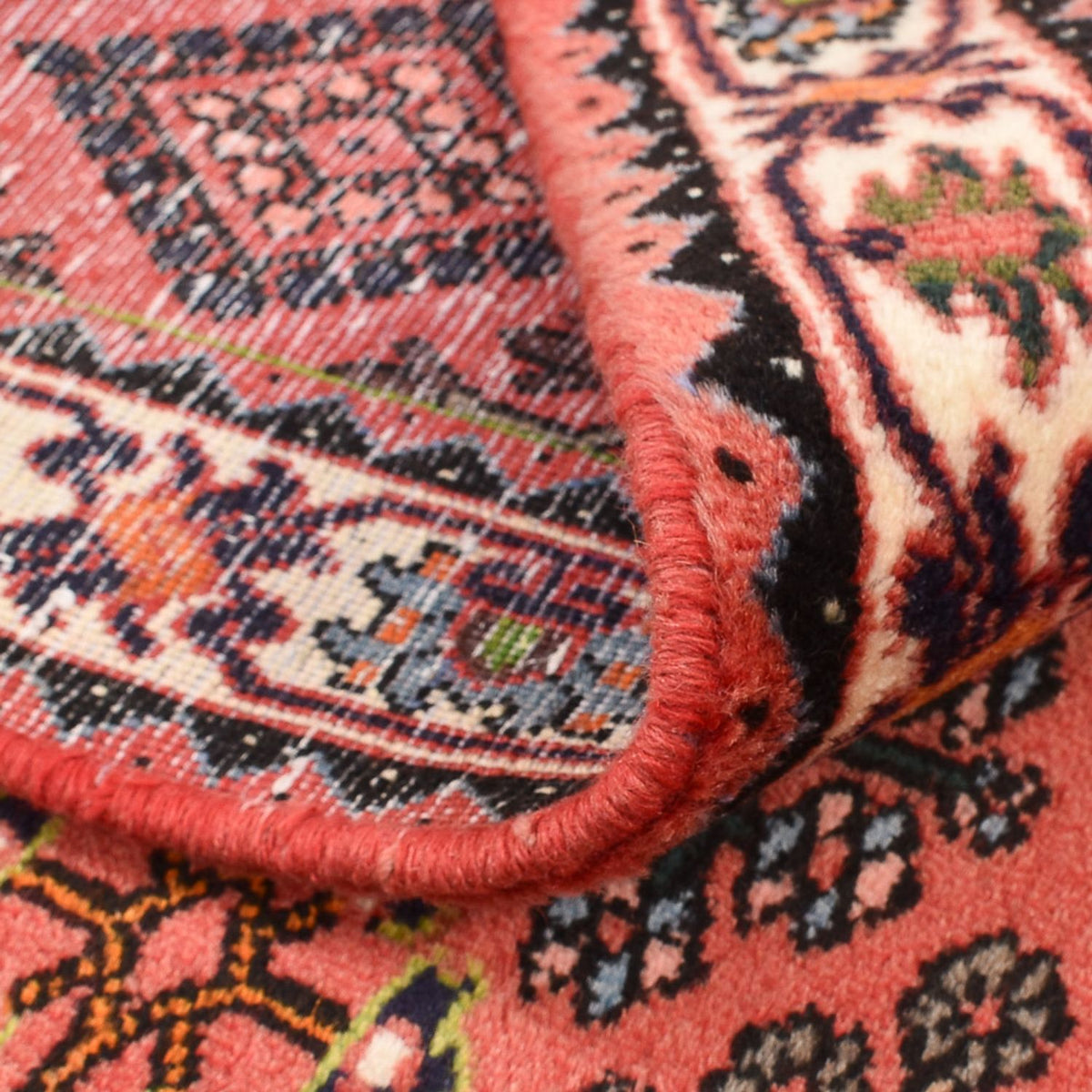 Alfombra persa - Nómada - 150 x 112 cm - rojo claro