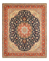 Alfombra Persa - Tabriz - Real - 255 x 205 cm - azul oscuro