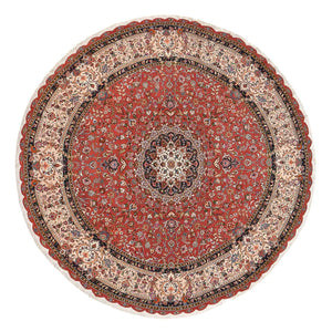 Alfombra Persa - Tabriz - Prima redondo  - 300 x 300 cm - rojo