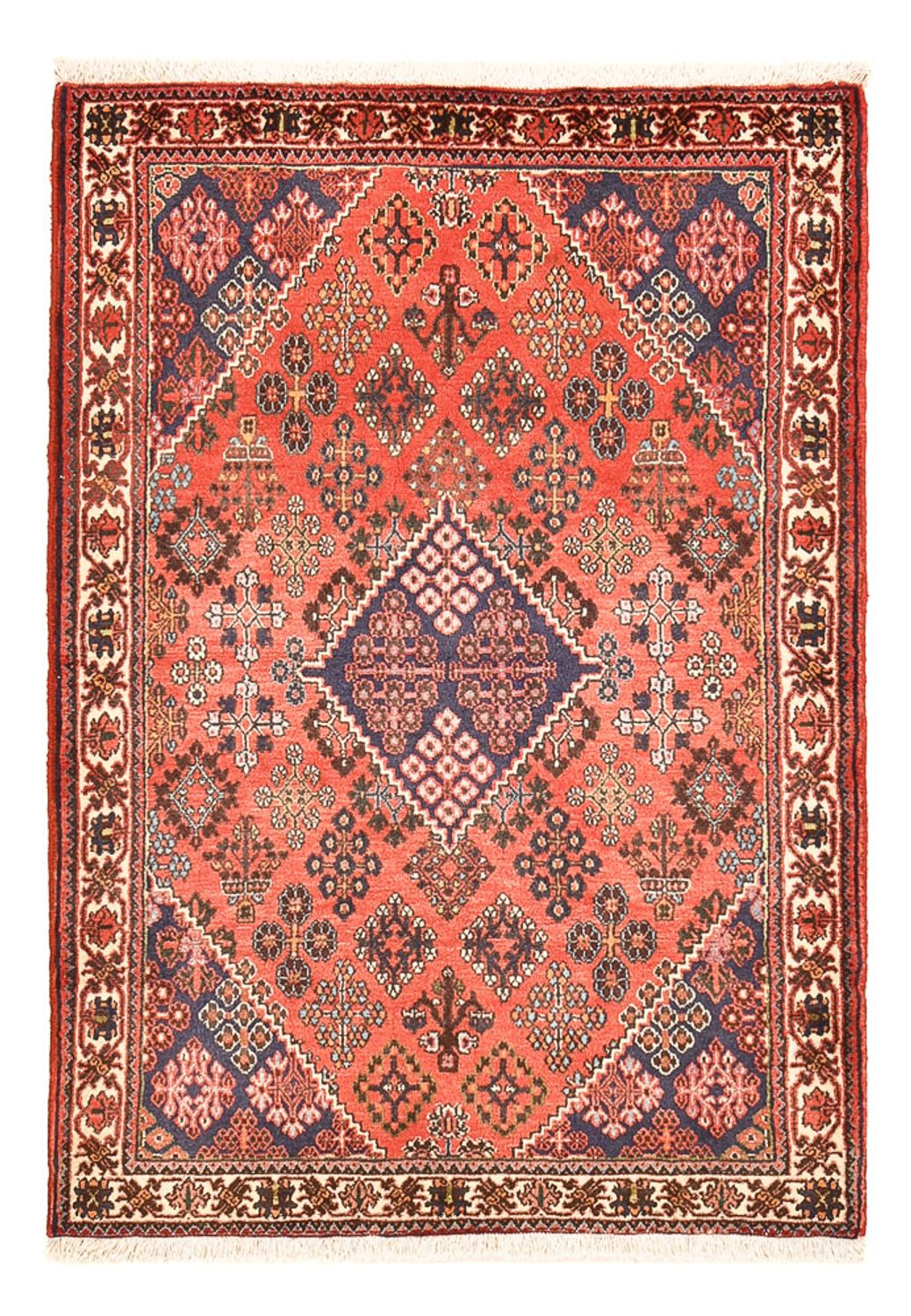 Alfombra persa - Nómada - 160 x 113 cm - rojo claro