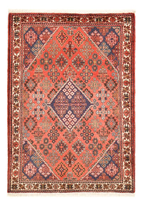 Alfombra persa - Nómada - 160 x 113 cm - rojo claro