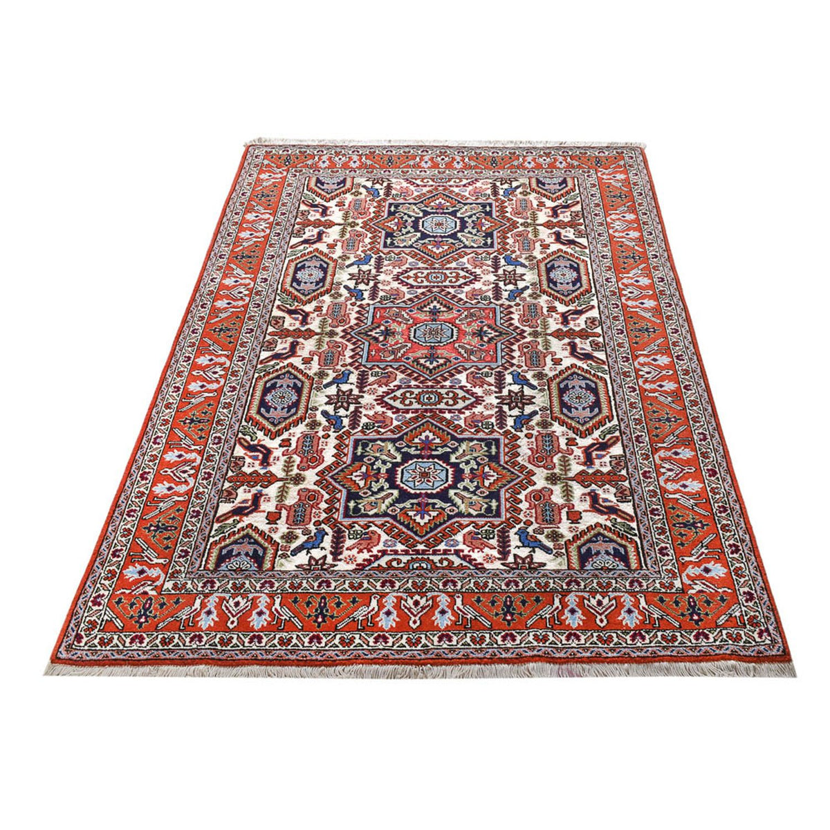 Alfombra persa - Nómada - 200 x 140 cm - multicolor