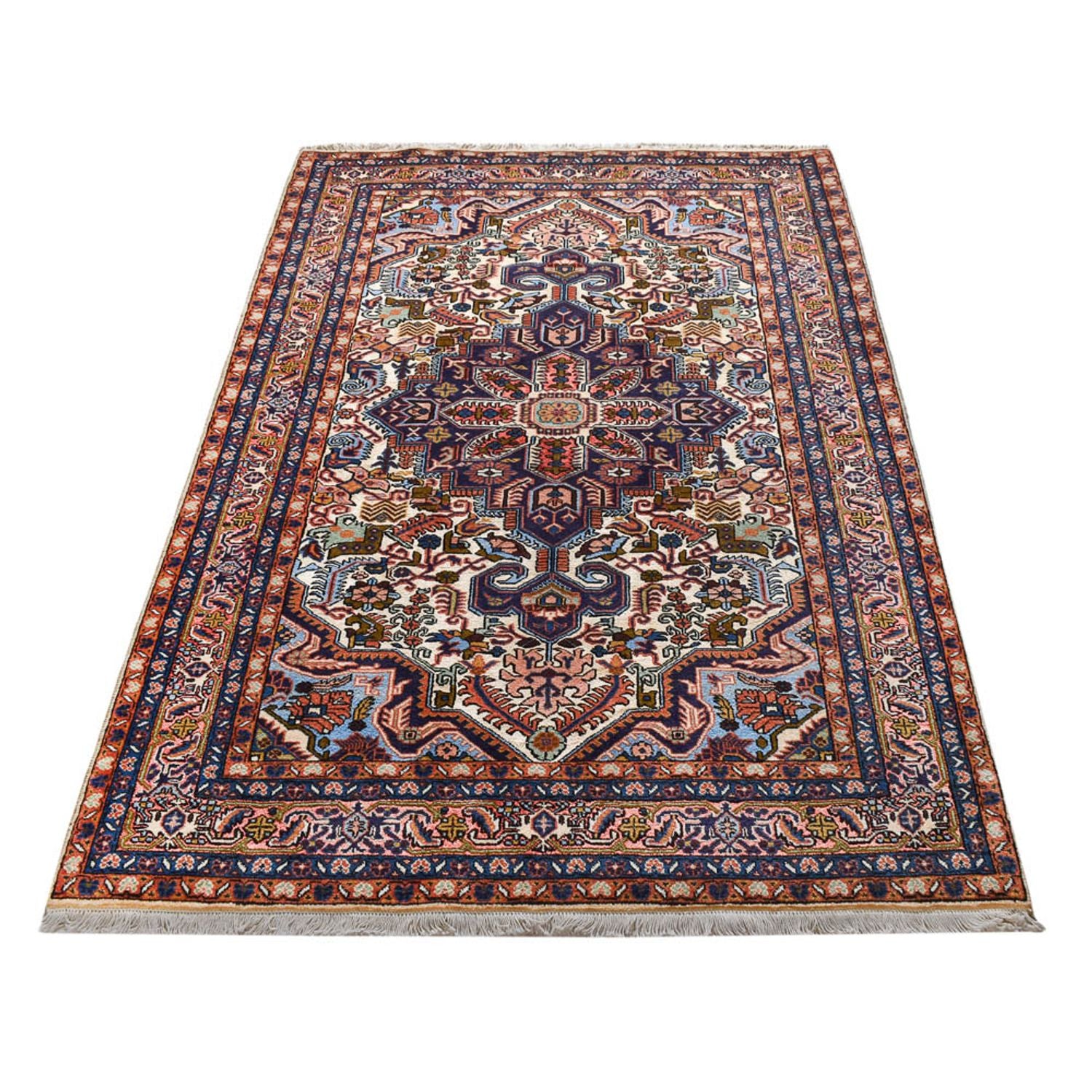 Alfombra persa - Nómada - 205 x 140 cm - multicolor