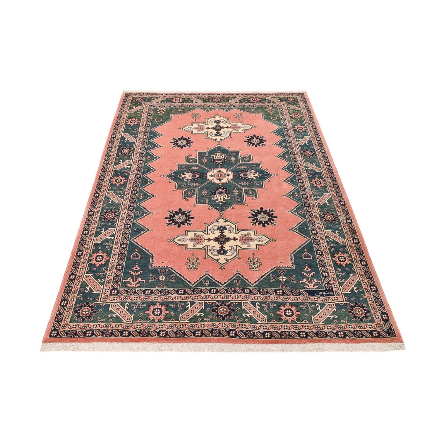 Alfombra persa - Nómada - 248 x 174 cm - rojo claro
