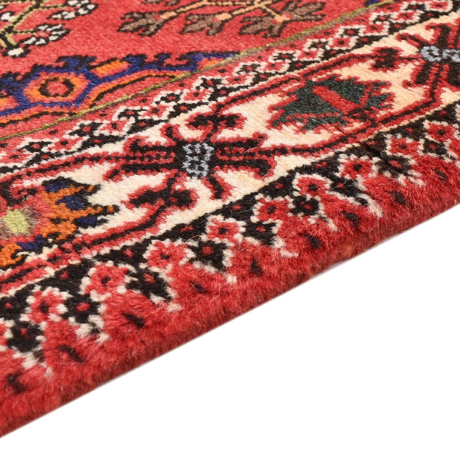 Alfombra persa - Nómada - 160 x 110 cm - rojo claro