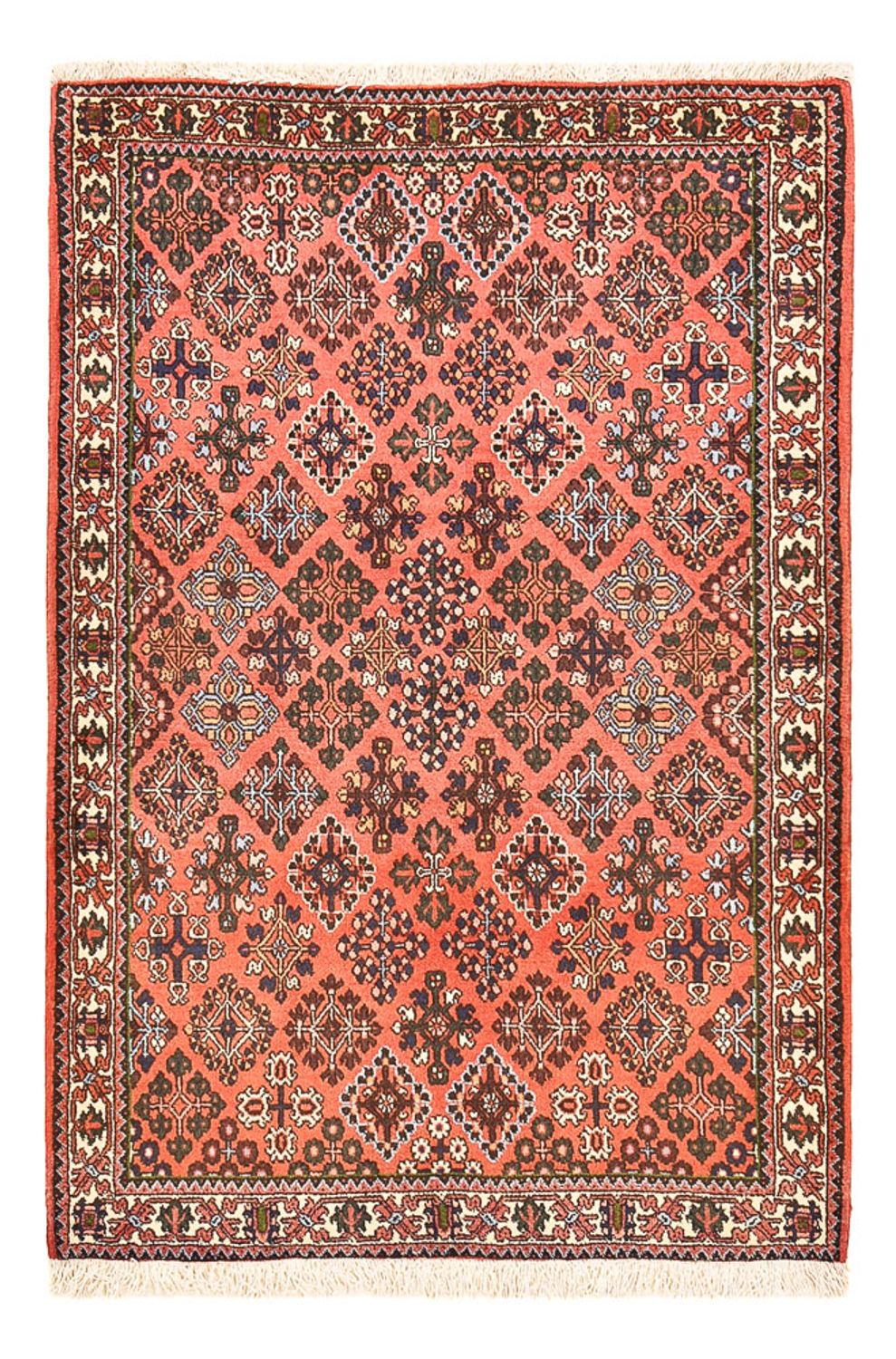 Alfombra persa - Nómada - 164 x 112 cm - rojo claro