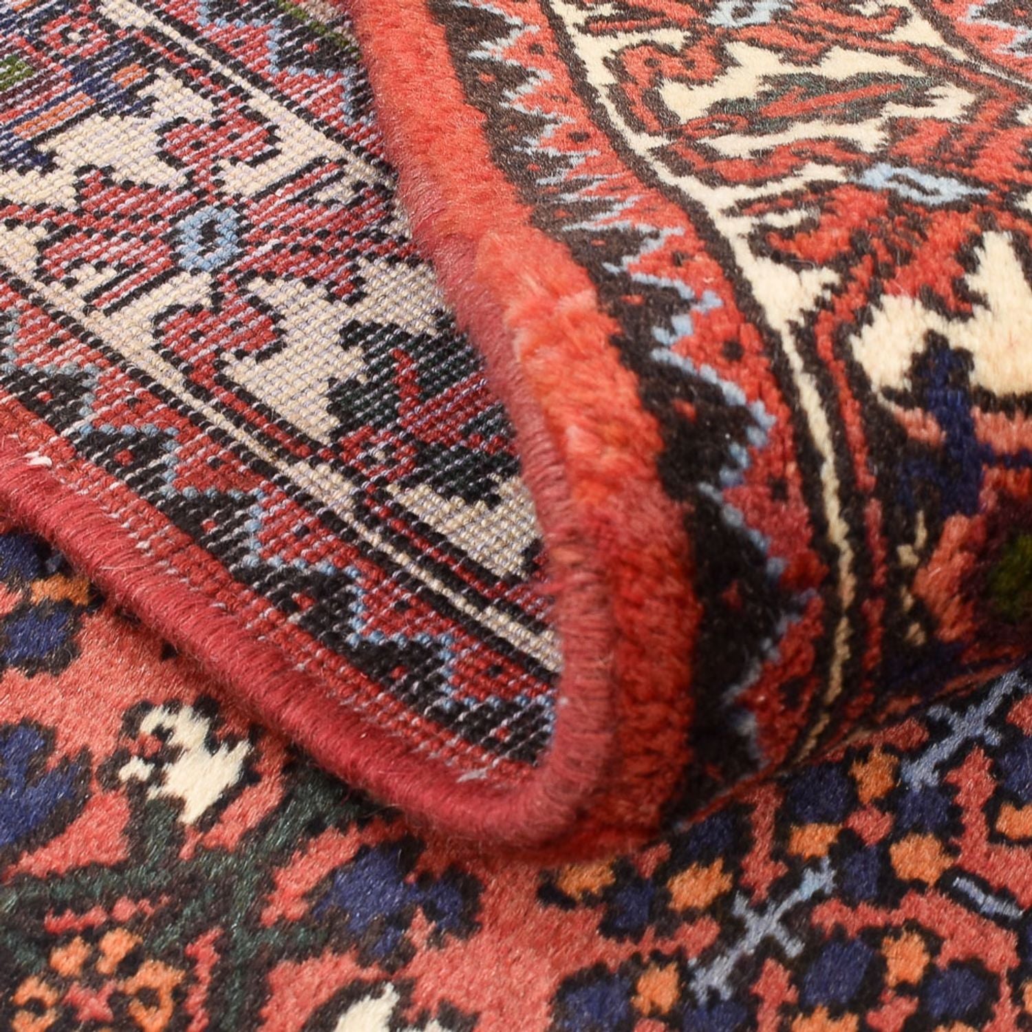 Alfombra persa - Nómada - 164 x 112 cm - rojo claro
