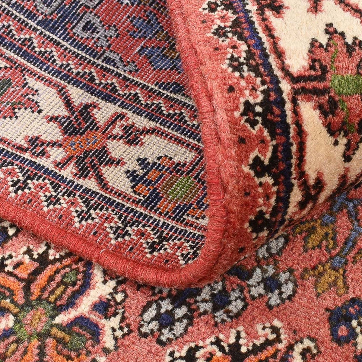 Alfombra persa - Nómada - 158 x 110 cm - rojo claro