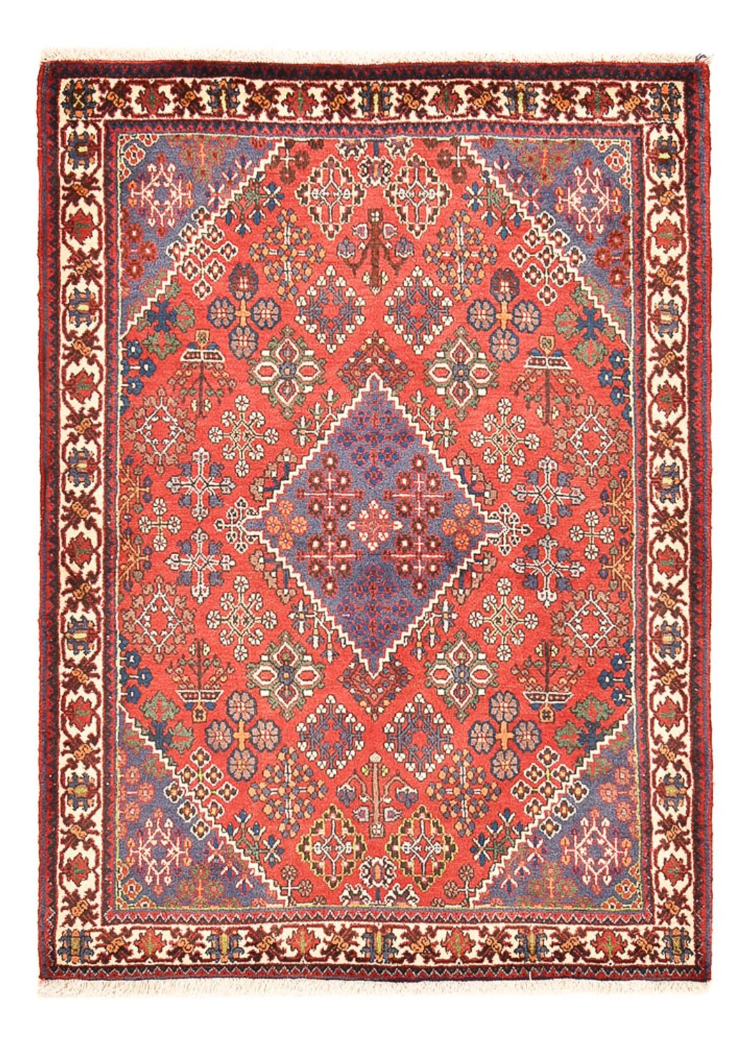 Alfombra persa - Nómada - 160 x 111 cm - rojo claro