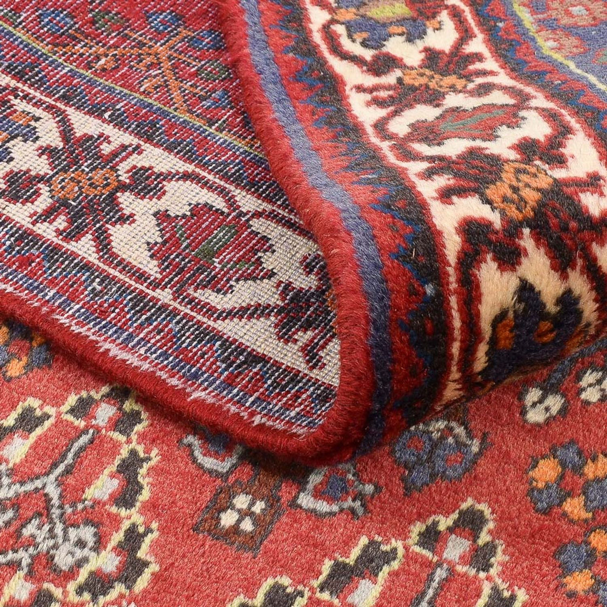 Alfombra persa - Nómada - 160 x 111 cm - rojo claro