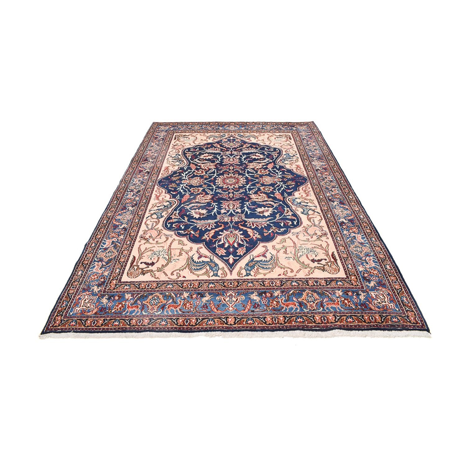 Alfombra persa - Clásica - 310 x 212 cm - azul oscuro
