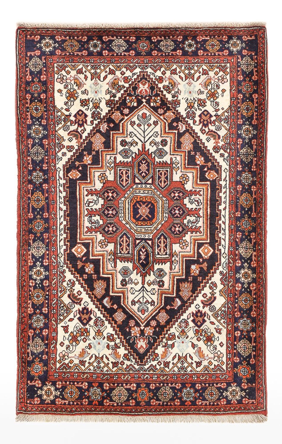 Alfombra persa - Nómada - 124 x 82 cm - terracota