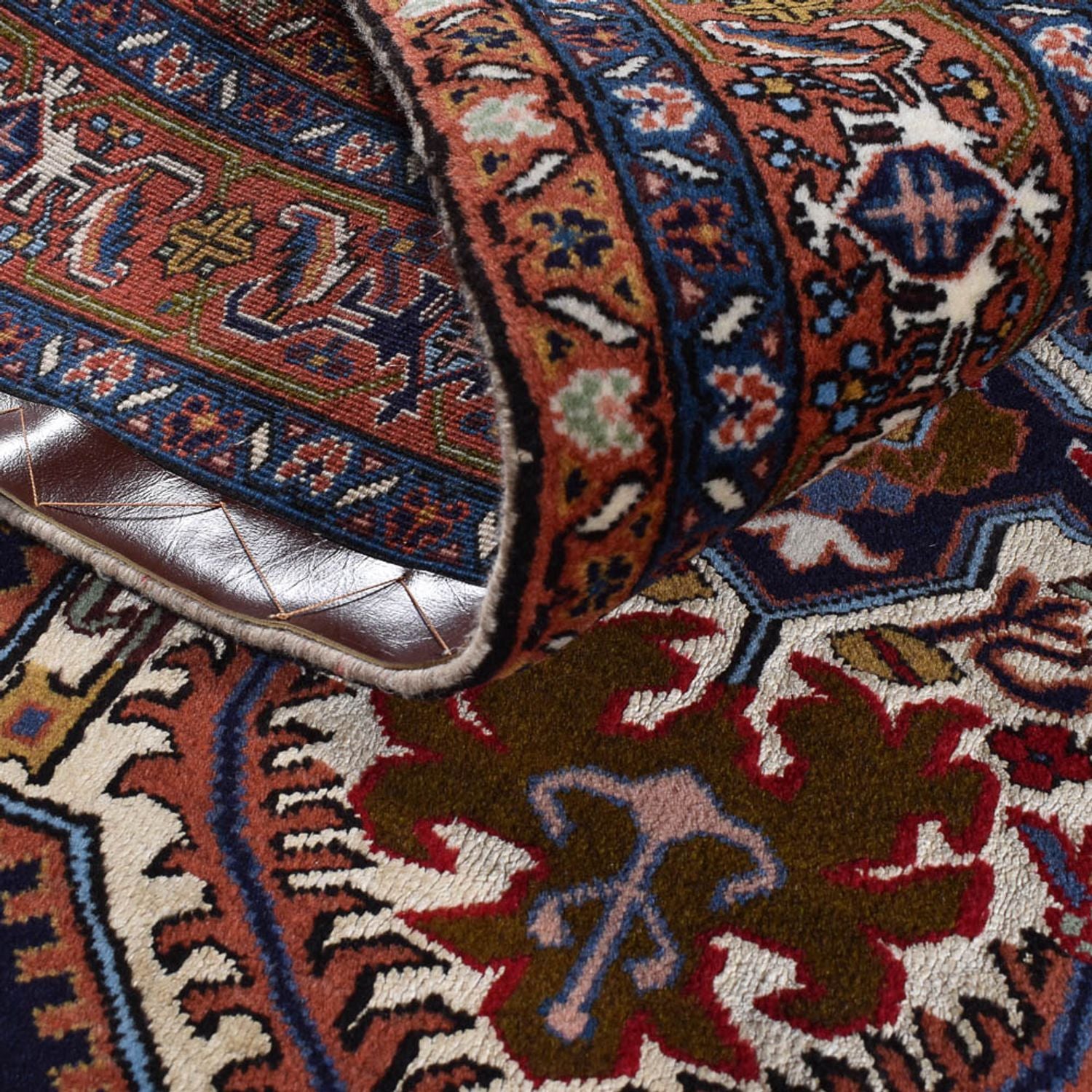 Alfombra persa - Nómada - 210 x 148 cm - multicolor